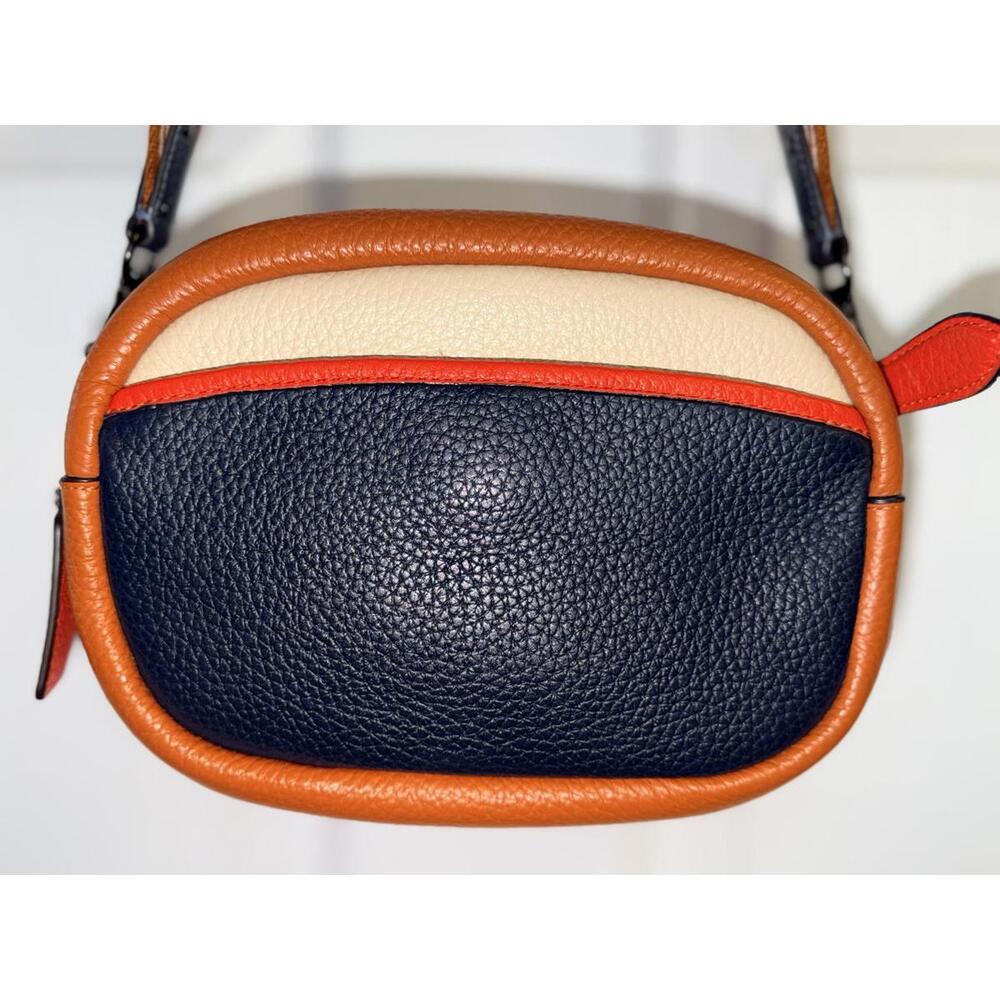 Coach Colorblock Multi Camera Bag Leather and Webbing Strap - Picture 5 of 9